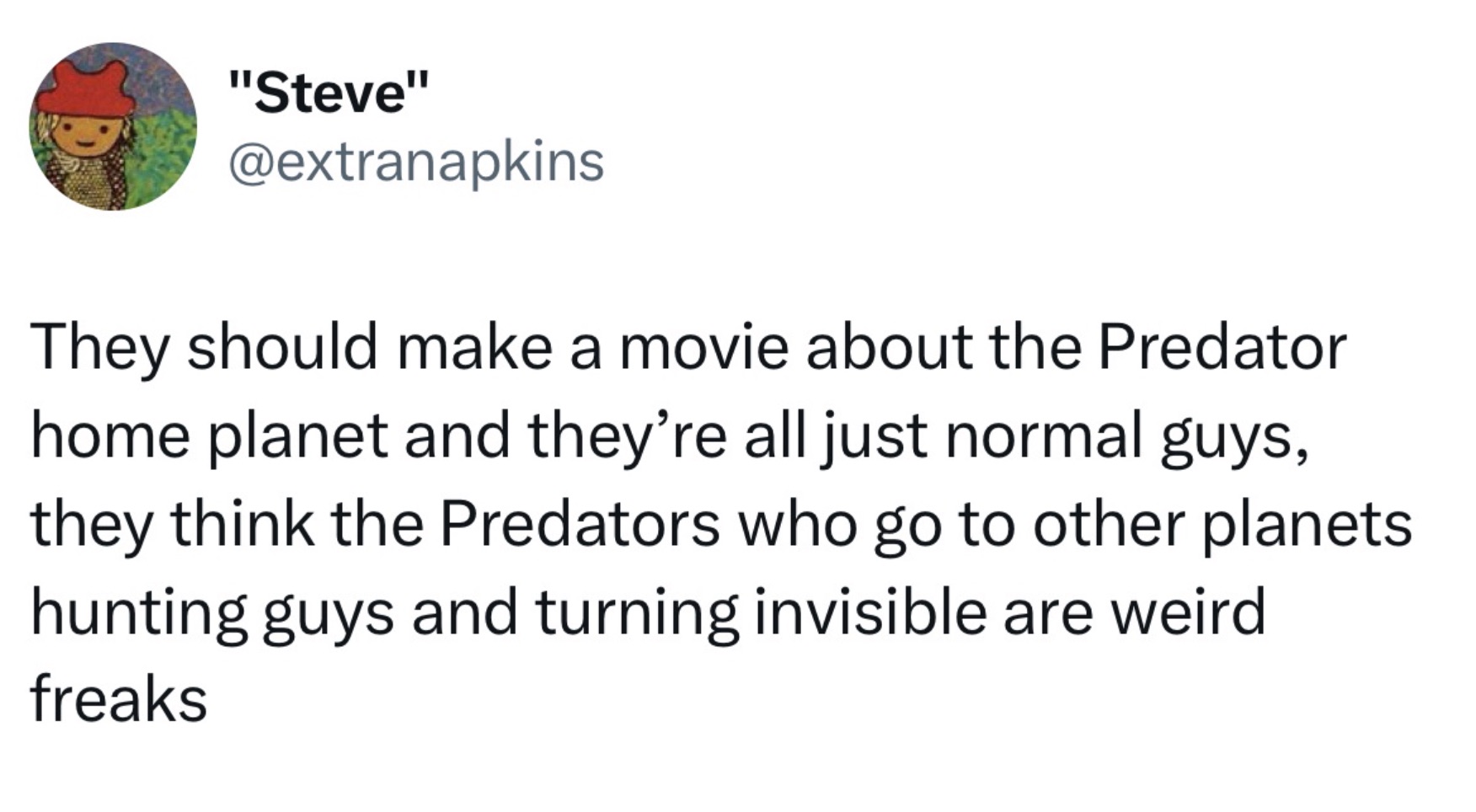 The Predator planet is full of artists and musicians